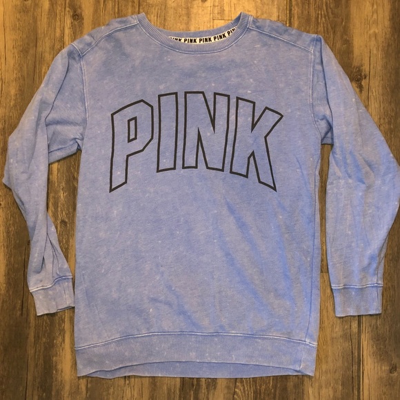 PINK Victoria's Secret Tops - Pink Oversized Lightweight Sweatshirt Small